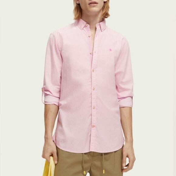 Scotch and Soda Slim Fit Poplin Shirt - Picture 1 of 8